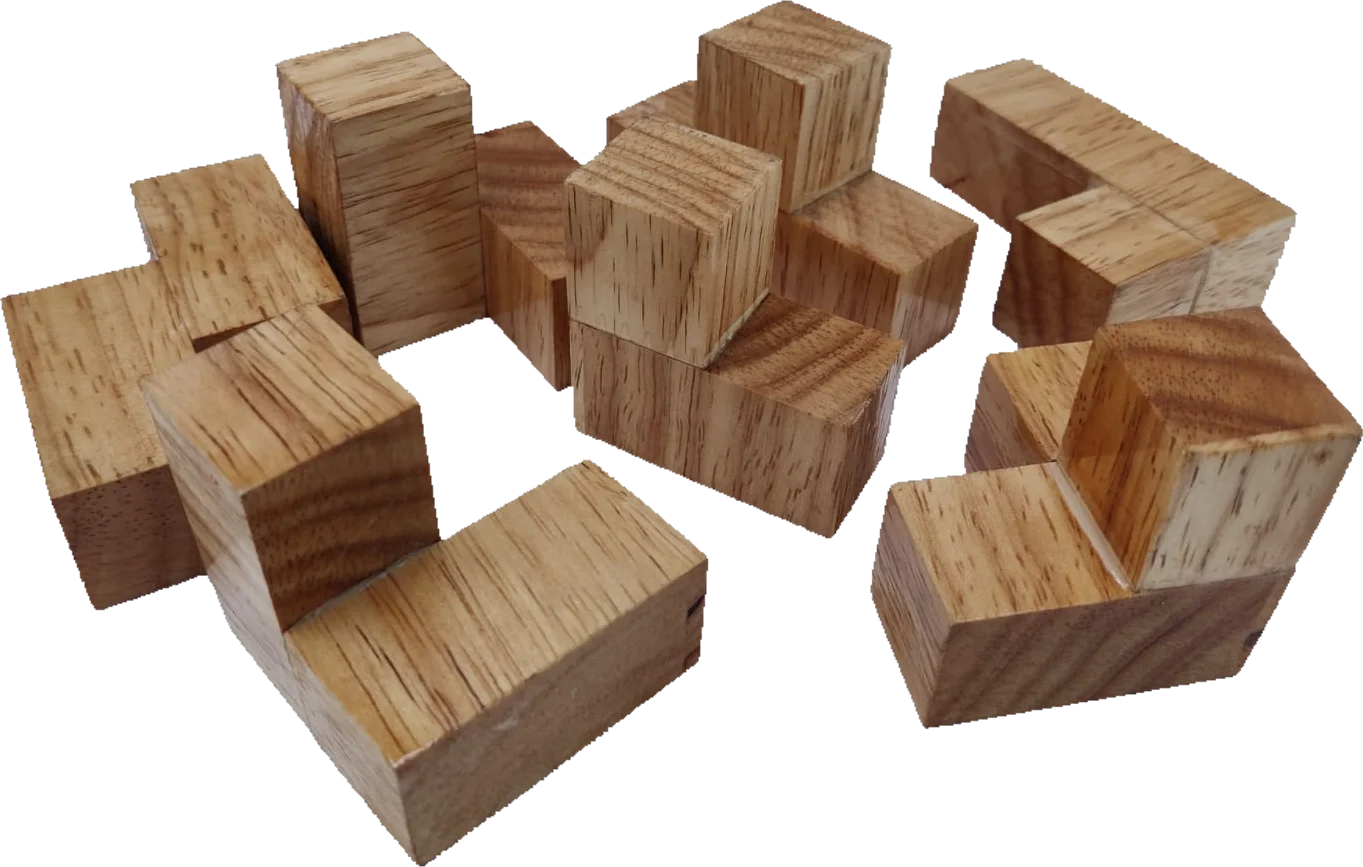 Geometric Puzzle Made Out Of Wood - KRTY2301